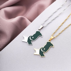 Titanium steel bracelet Star Moon Israel Lebanon Palestine map Cross Arabic Faith Holy City