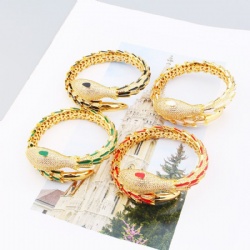 Snake bracelet Bracelet complex complex simple design smooth inlaid with zircon gold silver rose gold