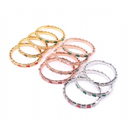 Snake bracelet Bracelet High quality detail super complex simple design smooth inlaid with zircon gold silver rose gold